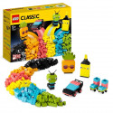 LEGO Classic 11027 L'Amusement Créatif Fluo, Jouet Briques, avec Voiture et Alien