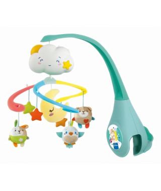 Clementoni - Mobile  Sweet Dream Cot - Musique, rotation et peluches douces