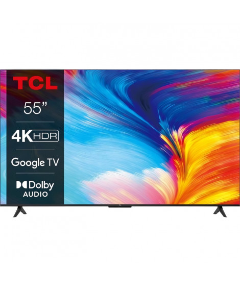 TCL 55P639 - TV LED 55'' (140 cm) - 4K UHD 3840 x 2160 - TV connecté Google TV - HDR - 3 x HDMI 2.1