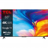 TCL 55P639 - TV LED 55'' (140 cm) - 4K UHD 3840 x 2160 - TV connecté Google TV - HDR - 3 x HDMI 2.1