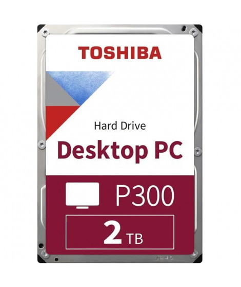 TOSHIBA - Disque dur Interne - P300 - 2To - 5400 tr/min - 3.5 (Bulk) (HDWD220UZSVA)