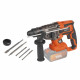 Marteau perforateur sans fil 40V 5J SDS-Plus BRUSHLESS + 5 accessoires - DUAL POWER POWDP15680 - Livré sans batterie ni chargeur