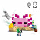 LEGO Minecraft 21247 La Maison Axolotl, Jouets pour Enfants avec Zombie, Dauphin et Poisson