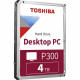 Disque Dur Interne - TOSHIBA - P300  - 4To - 5400 tr/min - 3,5 Boite Retail (HDWD240EZSTA)