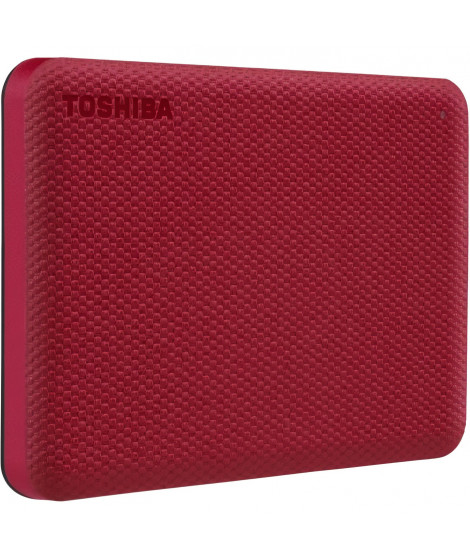 Disque dur externe - TOSHIBA - Canvio Advance - 1 To - Rouge