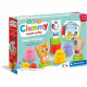Clementoni - Cubes & Animaux Soft Clemmy - 6 cubes + 3 personnages + Livre
