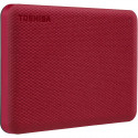 Disque dur externe - TOSHIBA - Canvio Advance - 2 To - Rouge