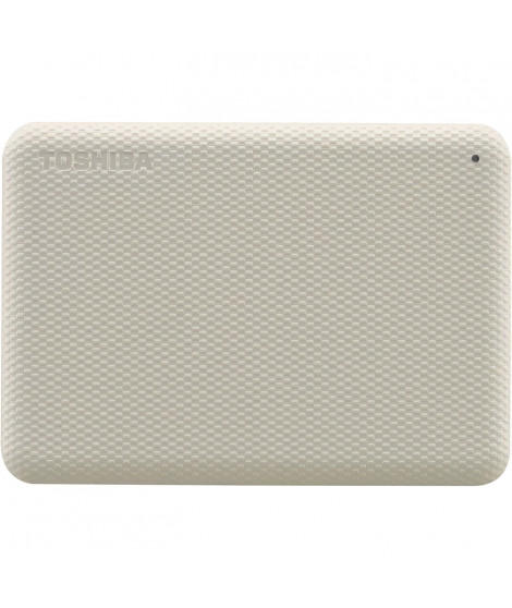 Disque dur externe - TOSHIBA - CANVIO ADVANCE - 2 To - Blanc - Logiciels de sécurité et sauvegarde inclus