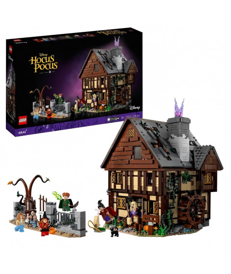 LEGO Ideas Hocus Pocus Disney : le manoir des soeurs Sanderson 21341 -Set de construction - Un cadeau d'Halloween pour les ad…