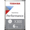 Disque Dur Interne - TOSHIBA - X300 - 6To - 7200 tr/min - 3,5 (HDWR460EZSTA)