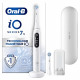 Brosse a dents électrique Oral-B iO 7N - Blanche - connectée Bluetooth, 2 Brossettes, 1 Étui De Voyage