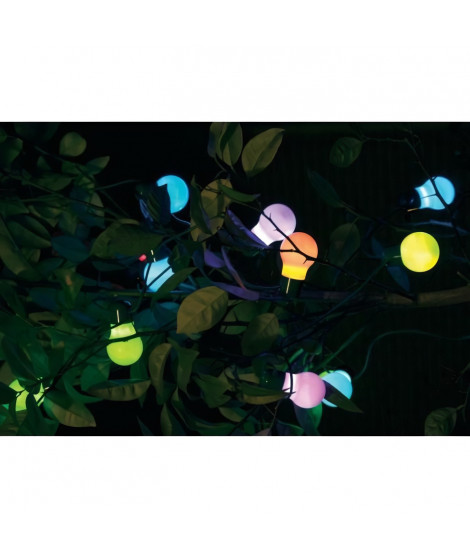 Guirlande solaire - SMART GARDEN - 20 LED - Couleur changeante - Extérieur