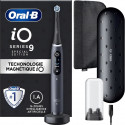 Brosse a Dents Électrique Oral-B iO 9 - Noire - connectée Bluetooth, 1 Brossette, 1 Étui De Voyage Chargeur, 1 Pochette Magné…