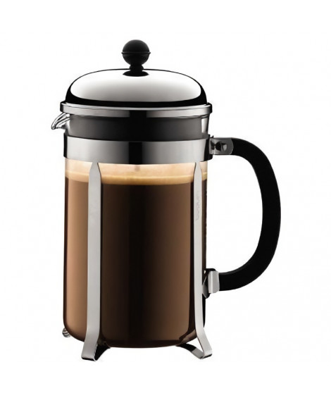 CHAMBORD - Cafetiere a piston BODUM , 12 tasses, 1.5 l, acier inox