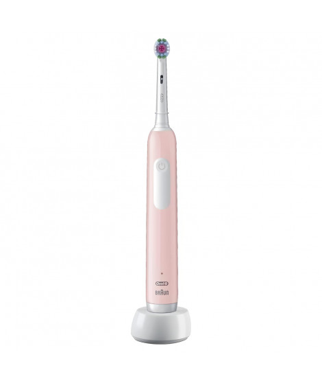 Brosse a dents électrique ORAL-B Pro 1 - rose - sans fil - 1 brossette incluse