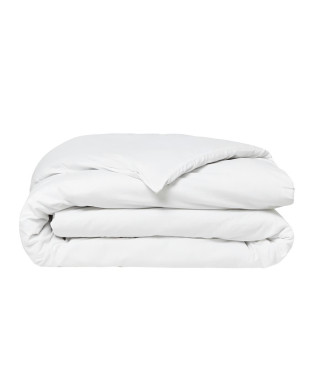 Housse de couette TODAY Essential - 140 x 200 cm - 1 personne - 100% Coton uni - Craie