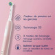 Brosse a dents électrique ORAL-B Pro 1 - rose - sans fil - 1 brossette incluse