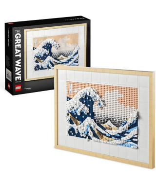 LEGO ART 31208 Hokusai  La Grande Vague, Décoration Murale Japonaise, Loisir Créatif, Adultes