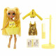 Rainbow High Tentpole PR Theme Doll- YELLOW - 1 robe de Gala et 1 tenue decontractée + accessoires et carnet de croquis