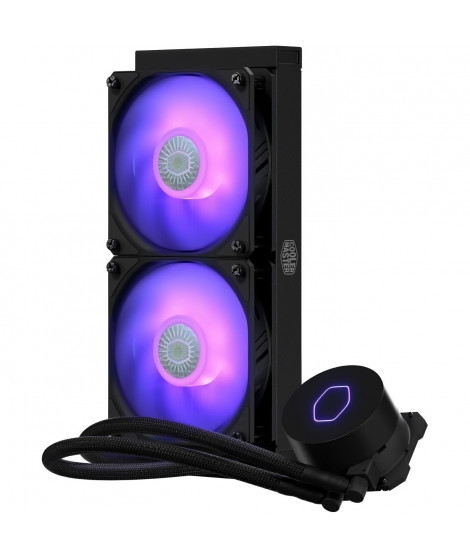 COOLER MASTER MasterLiquid ML240L V2 RGB - WaterCooling Processeur AIO (Intel & AMD), 2x 120mm RGB