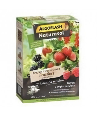 Engrais Fraisiers et Petits Fruits - ALGOFLASH NATURASOL - Longue durée - 1,2 kg