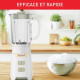 TEFAL Mini blender, Puissance 400 W, Bol verre 0.7 L, lames Powelix amovibles, Compact, Mixeur haute performance, Minimix BL1…