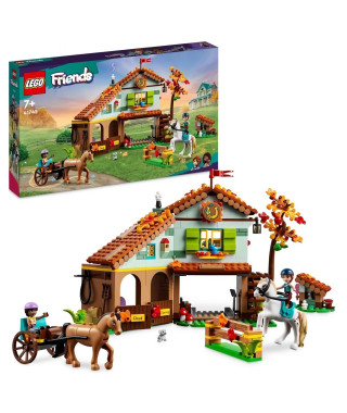 LEGO Friends 41745 L'Écurie d'Autumn, Jouet avec Chevaux, Carrosse, Cadeau Équitation