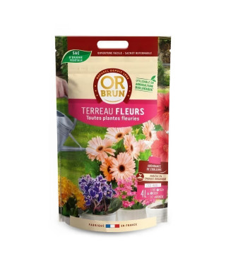 OR BRUN Terreau fleurs 4l