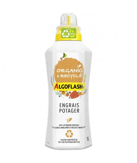 Engrais liquide potager - ALGOFLASH NATURASOL NATURASOL - Organic et Recyclé - 1L