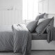 Housse de couette TODAY Essential - 220 x 240 cm - 2 personnes - 100% Coton uni - Acier