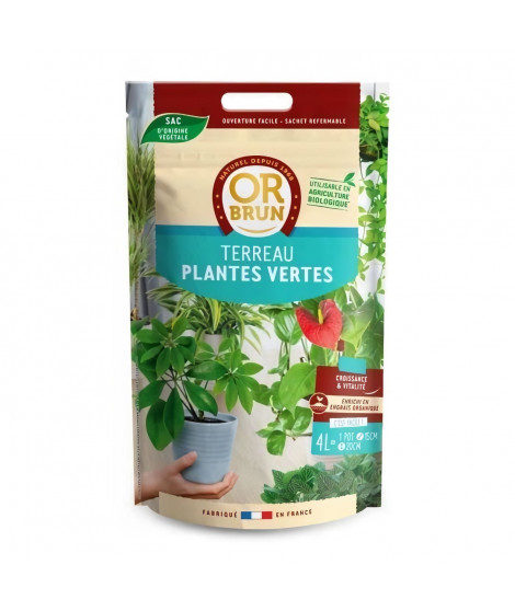 OR BRUN Terreau plantes vertes 4l