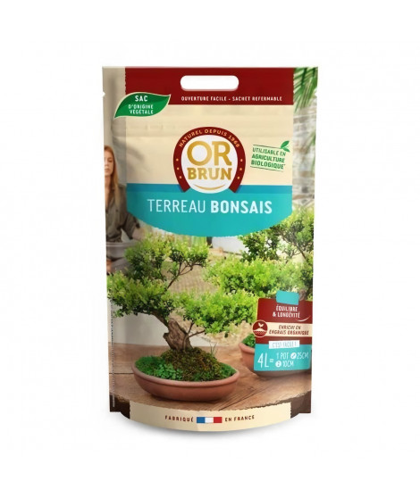 OR BRUN Terreau bonsai 4l