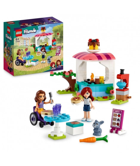 LEGO Friends 41753 La Creperie, Jouet Créatif  avec Figurine de Lapin, Cadeau Enfants 6 Ans