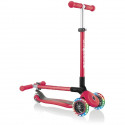 GLOBBER Trottinette 3 roues enfant - PRIMO Pliable a lumiere - rouge