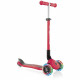 GLOBBER Trottinette 3 roues enfant - PRIMO Pliable a lumiere - rouge