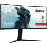 Ecran PC Gamer Incurvé - IIYAMA G-Master Red Eagle GB3466WQSU-B1 - 34 UWQHD - Dalle VA - 1 ms- 144 Hz - HDMI/DisplayPort - Fr…