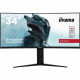 Ecran PC Gamer Incurvé - IIYAMA G-Master Red Eagle GB3466WQSU-B1 - 34 UWQHD - Dalle VA - 1 ms- 144 Hz - HDMI/DisplayPort - Fr…