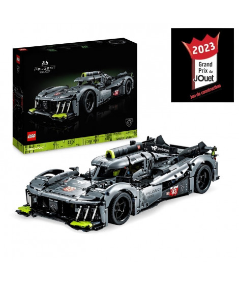 LEGO Technic 42156 PEUGEOT 9X8 24H Le Mans Hybrid Hypercar, Maquette de Voiture de Course