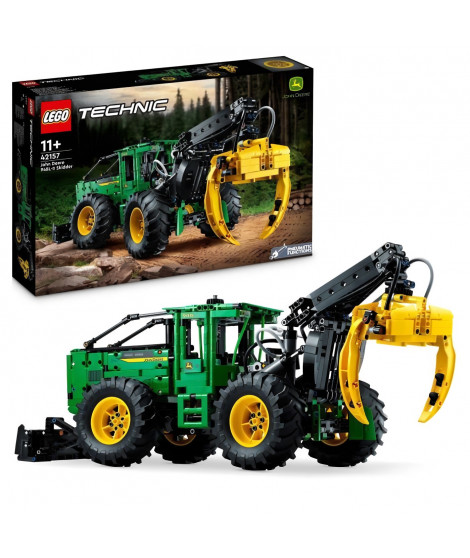 LEGO Technic 42157 La Débardeuse John Deere 948L-II, Maquette d'Engin de Chantier avec Fonctions