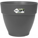 Pot De Fleurs Rond VIBIA - Plastique Réservoir - Ø40 - Anthracite