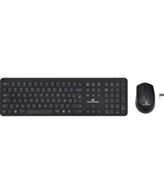 Bluestork - Pack clavier souris sans fil Noir SLIM