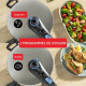 TEFAL Cocotte-minute 6 L, Induction, Inox, 2 programmes légumes et viande, Sécurité 5 points, Autocuiseur Secure Trendy P2580700