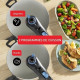 TEFAL Cocotte-minute 8 L, Induction, Inox, 2 programmes légumes et viande, Sécurité 5 points, Autocuiseur Secure Trendy P2584400