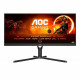 Ecran PC  Gamer - AOC - U34G3XM/EU - 34 VA UWQHD 1ms 144Hz HDMI DisplayPort Pivot Réglable en hauteur Freesync Premium HDR 10