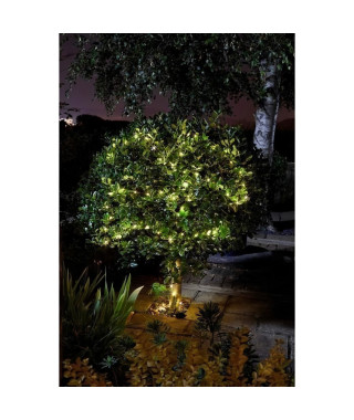 Guirlande d'extérieur solaire LUCIOLE blanc chaud 100leds SMART GARDEN