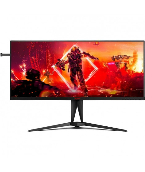 Ecran PC Gamer - AOC - AG405UXC - 40 IPS UWQHD 1ms 144Hz HDMI DP USB-C HP Pivot Réglable en hauteur Freesync Premium HDR 400