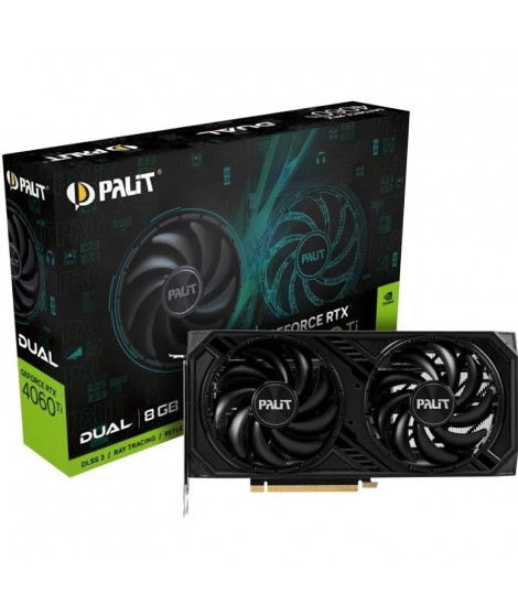 PALIT - Carte Graphique - Nvidia GeForce RTX 4060 Ti Dual 8Go