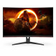 Ecran PC Gamer - AOC - CQ32G2SE/BK - 31,5 VA Incurvé QHD 1ms 165Hz HDMI DisplayPort HP Pivot Freesync Premium