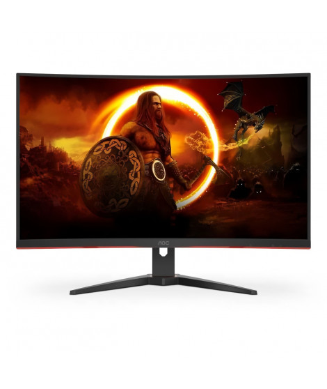 Ecran PC Gamer - AOC - CQ32G2SE/BK - 31,5 VA Incurvé QHD 1ms 165Hz HDMI DisplayPort HP Pivot Freesync Premium