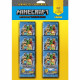 MINECRAFT TRADING CARDS - PACK 3 POCHETTES ACHETÉES + 3 OFFERTES